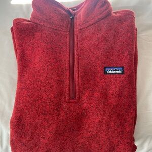 Patagonia Men’s Red Half-Zip Pullover Sweater